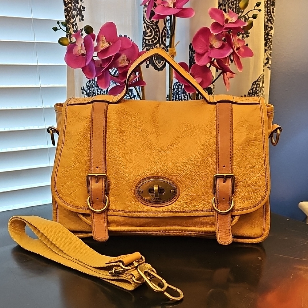Fossil Leather Satchel Bag